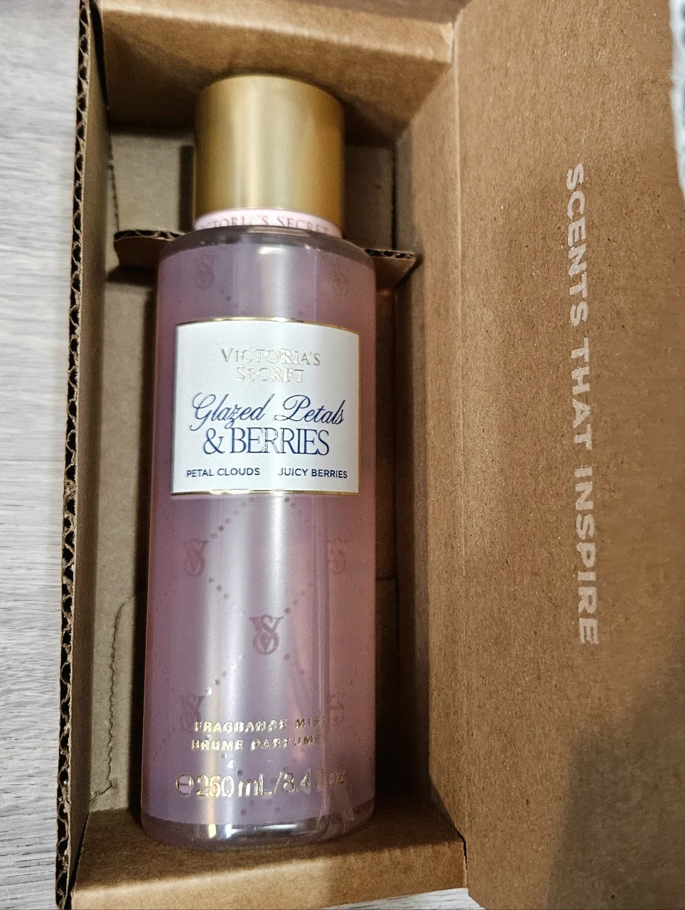 Victoria's Secret Glazed Petals & Berries Fragrance SET 8.4&8oz NEW BAKED BY VS